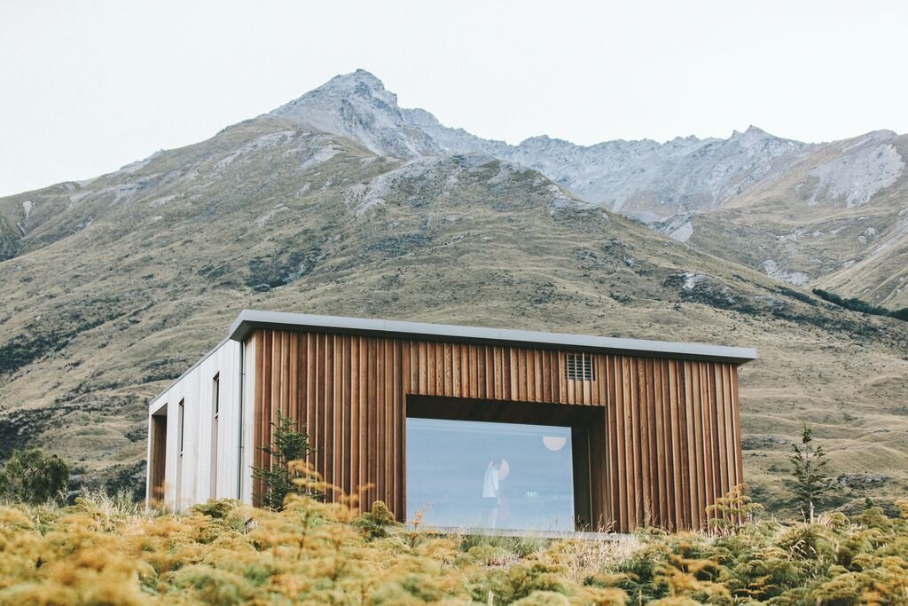 A welcoming glass-fronted home in the mountains